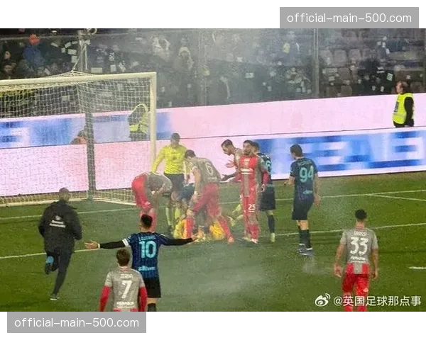 比赛因球迷向场内投掷烟火中断十分钟